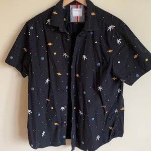 2/20 ❗️Cactus Man Button Down Space Shirt